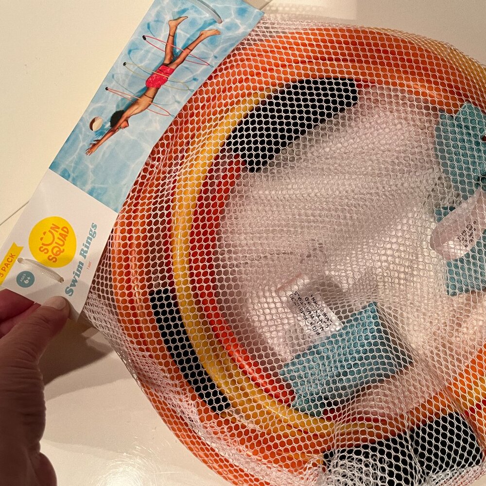 Swing Rings (Pack of‎ 3) (Swim Through them!  (new)  Age 6 and up. (kids/x)